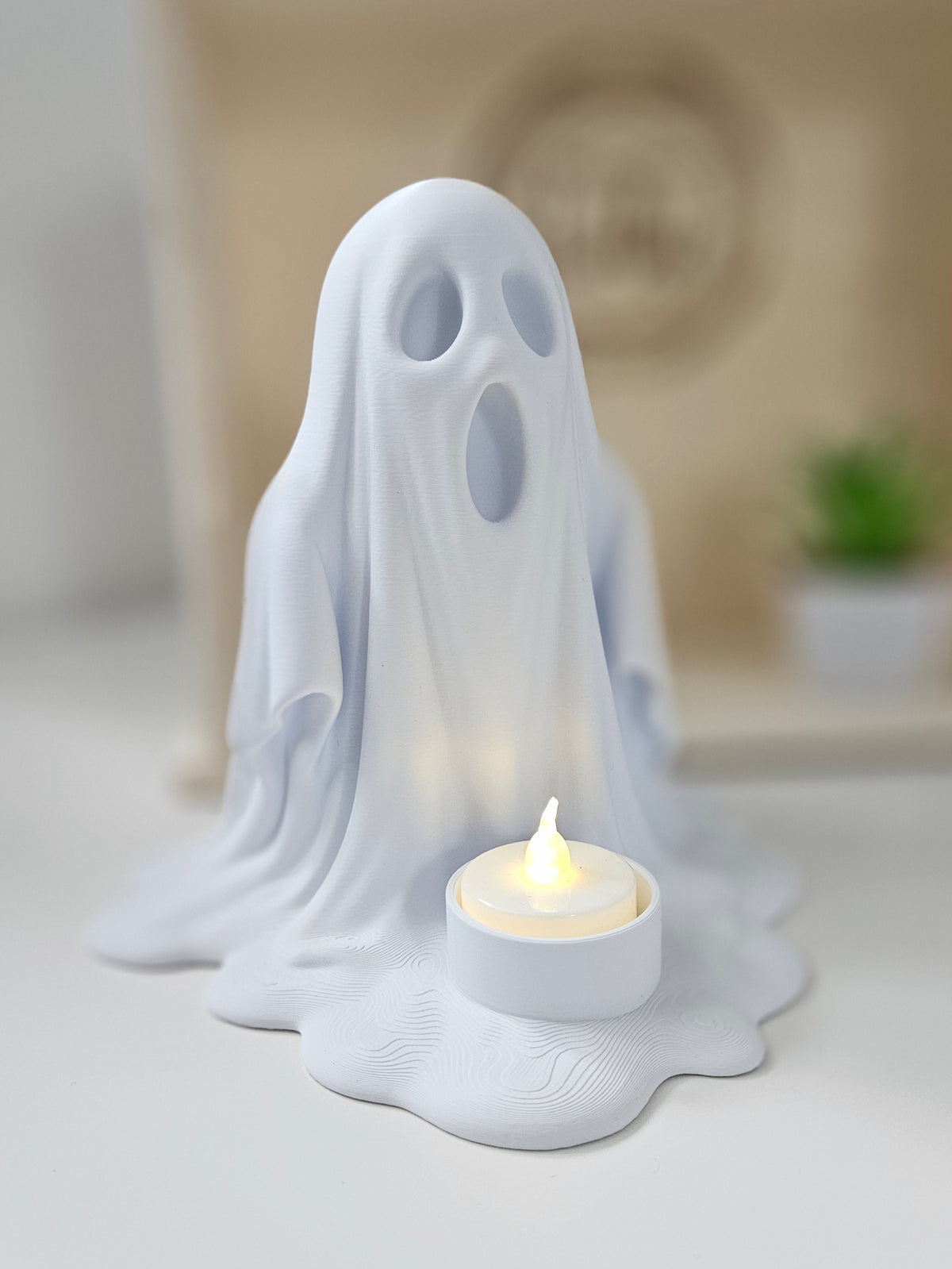 Ghost Statue Tealight Holder