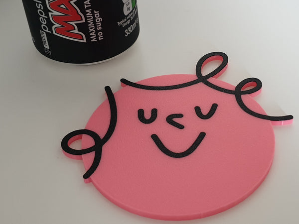 Abstract Happy Smile Coaster