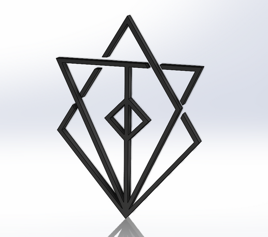 Geometric Shape 3D Wall Art (inspired by In Flames)