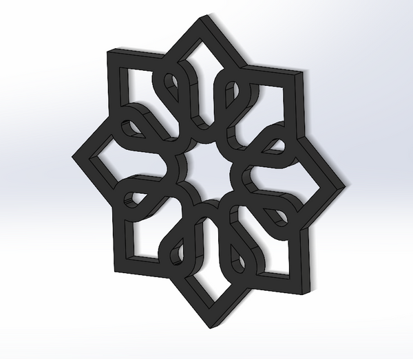 Floral Star 3D Wall Art (inspired by Dayseeker)