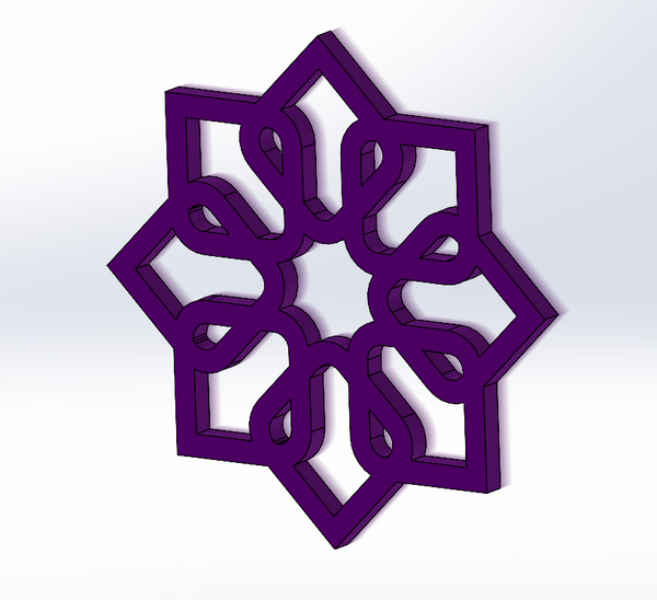 Floral Star 3D Wall Art (inspired by Dayseeker)