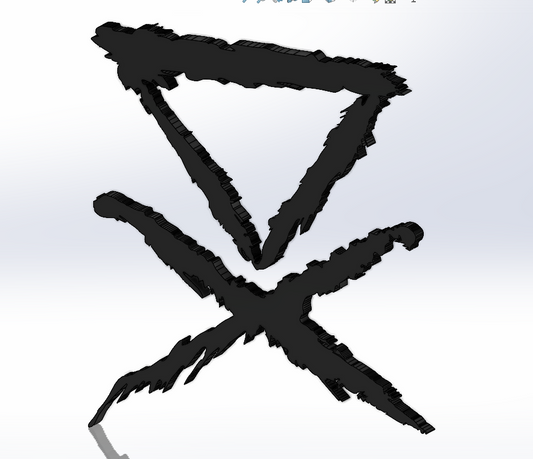 Triangle & Cross 3D Wall Art (inspired by Lost Society)