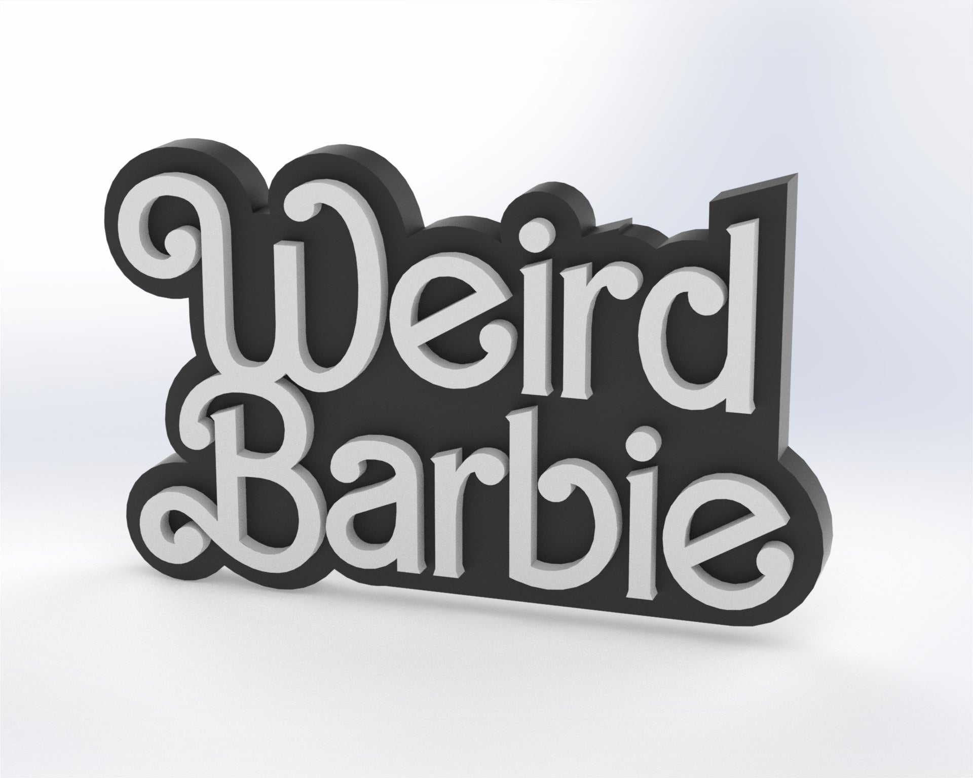 Weird Barbie (Black & White)