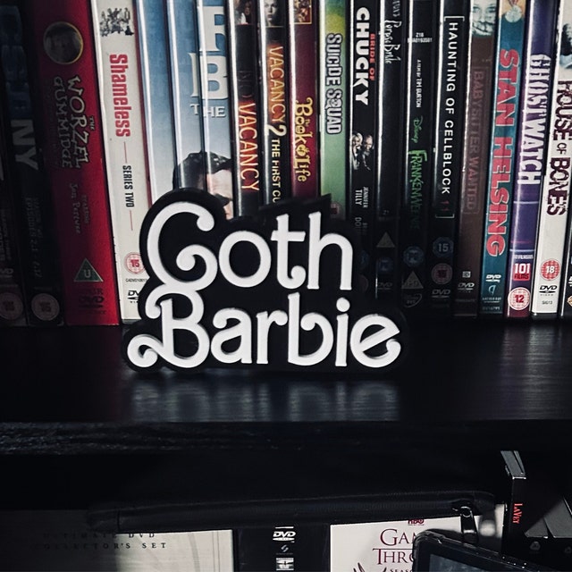 Goth Barbie Wall or Desk Sign