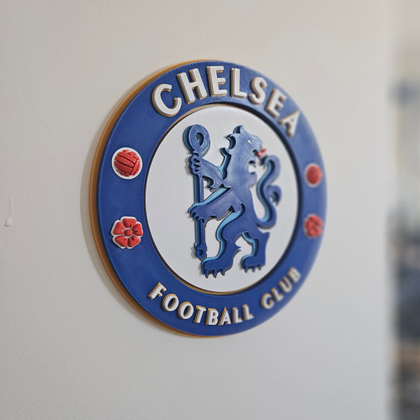 Chelsea Crest Logo (Large) - 3D Printed Wall Sign