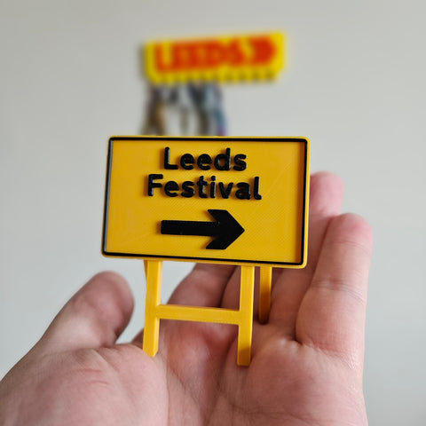 Leeds Festival - Mini Road Sign