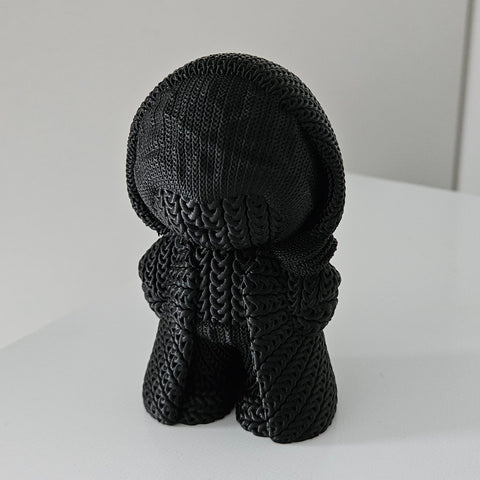 Knitted hooded executioner