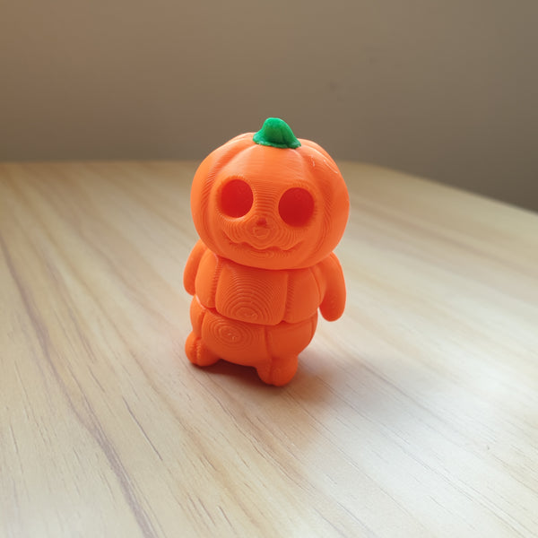 Cute Tiny Pumpkin Kid | Articulated Halloween Decor | Desk Pumpkin | Official ZOU3D Seller