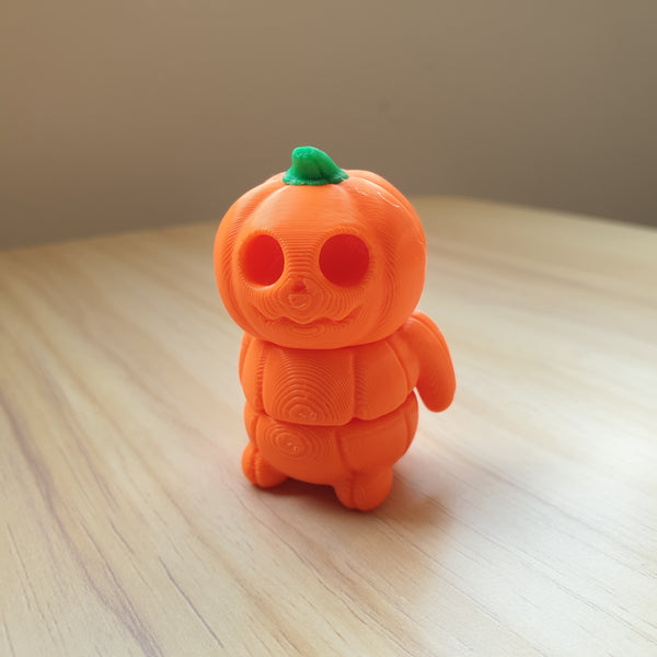 Cute Tiny Pumpkin Kid | Articulated Halloween Decor | Desk Pumpkin | Official ZOU3D Seller