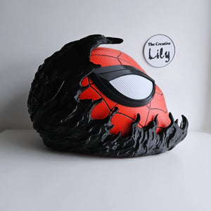 Spider-Man Mask with Venom Attachment - 3D Printed Cosplay Accessory