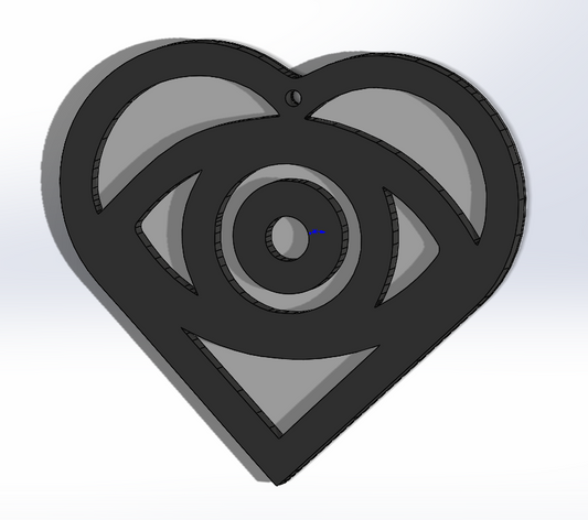 Eye Heart (inspired by All Time Low) Xmas Tree Decoration