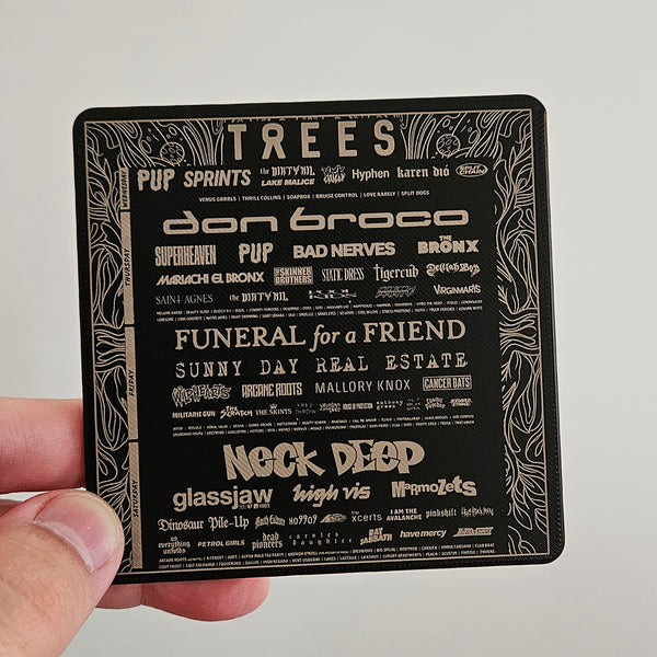 2000 Trees Festival Lineup Coaster (Select Year)