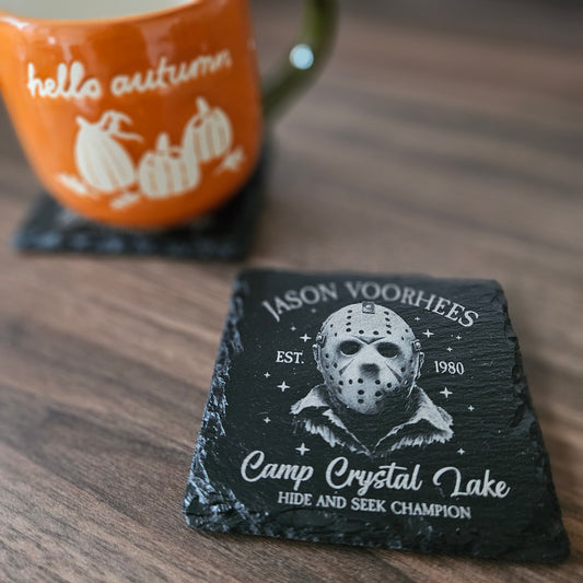Horror Series - Jason - Slate Coaster