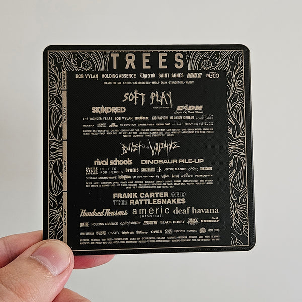 2000 Trees Festival Lineup Coaster (Select Year)