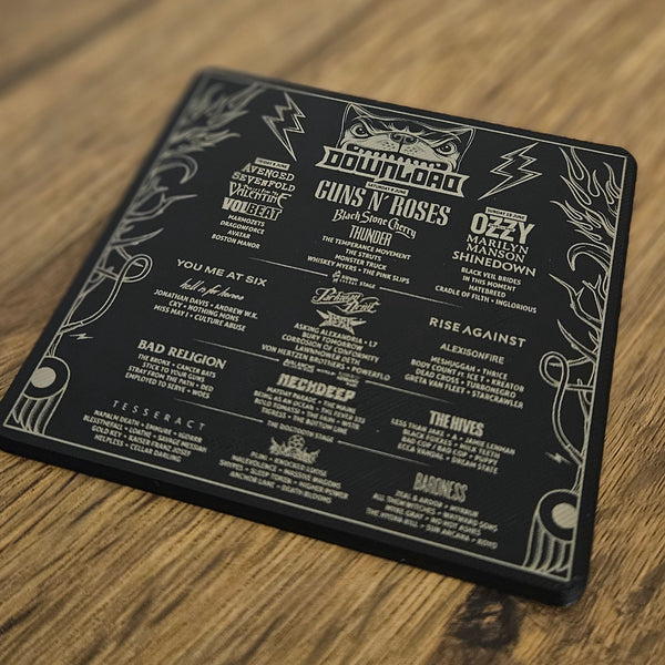 Download Festival Lineup Coaster (Select Year)