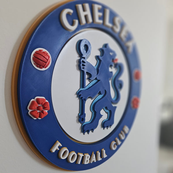Chelsea Crest Logo (Large) - 3D Printed Wall Sign