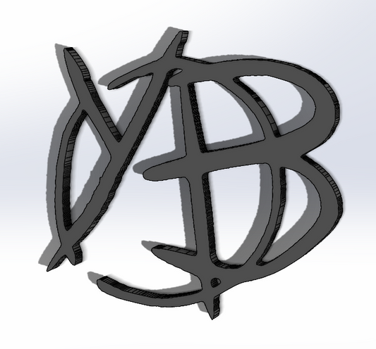 YB logo (inspired by Yungblud) Xmas Tree Decoration