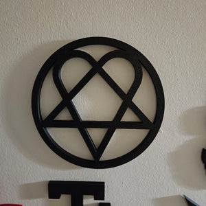 Heartagram 3D Wall Art