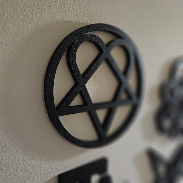 Heartagram 3D Wall Art