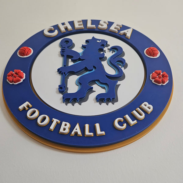 Chelsea Crest Logo (Large) - 3D Printed Wall Sign