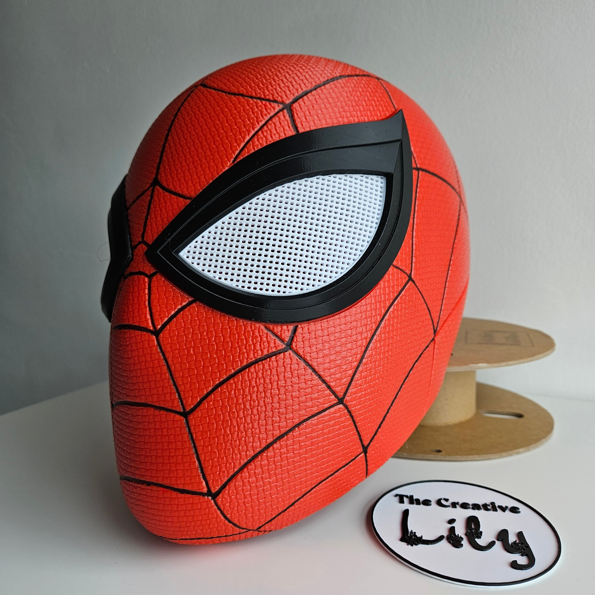 Spider-Man Mask (WITHOUT Venom Attachment) - 3D Printed Cosplay Accessory