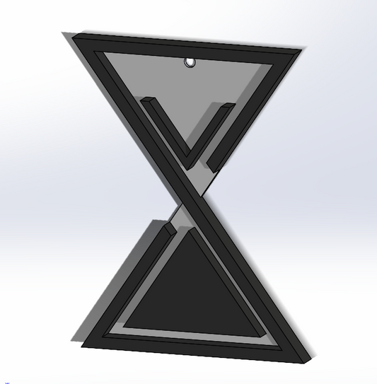 Hourglass (inspired by Set It Off) Xmas Tree Decoration