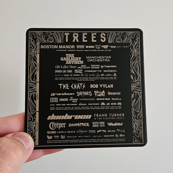 2000 Trees Festival Lineup Coaster (Select Year)