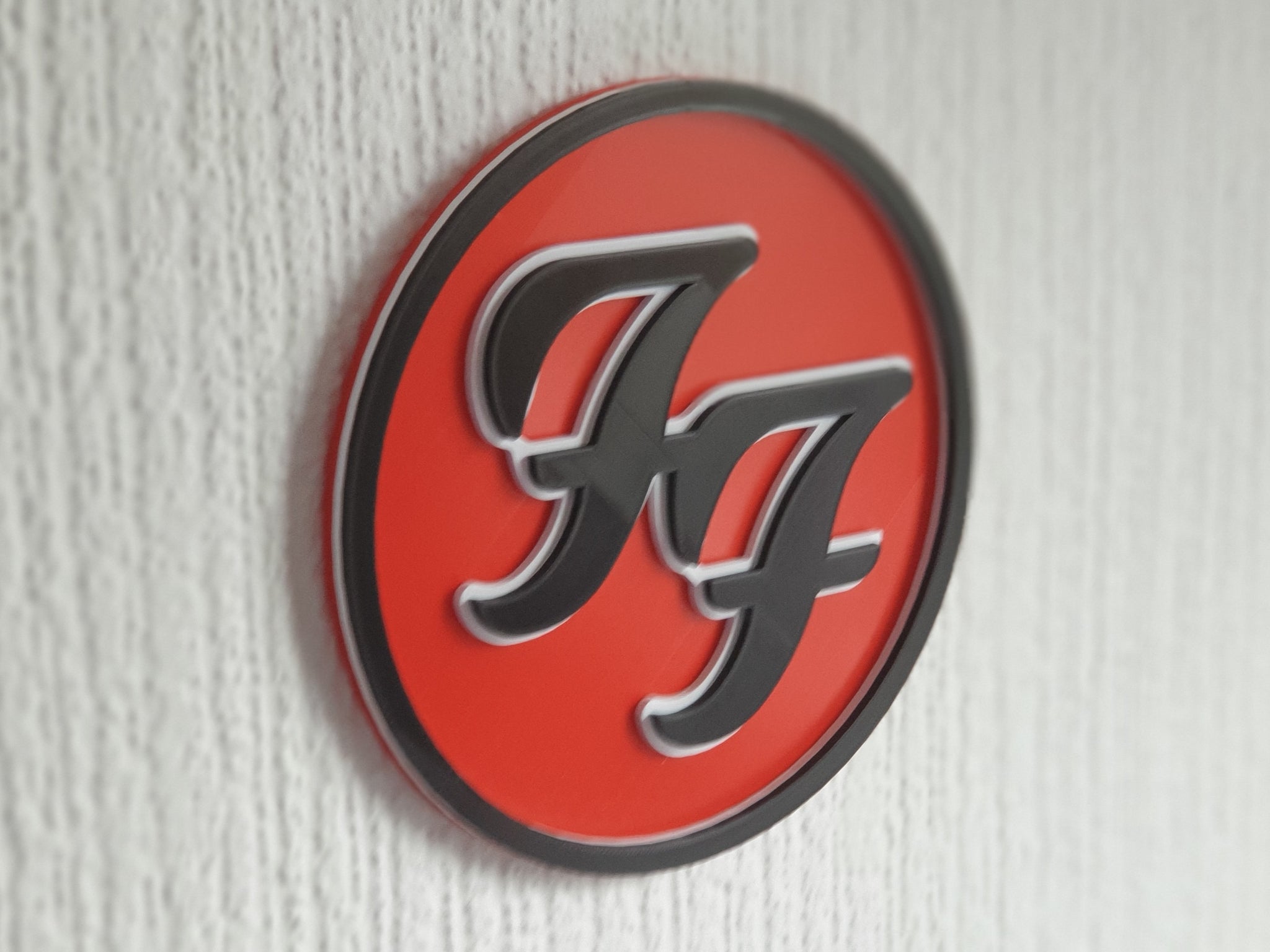 Foo Fighters Logo (Large) - 3D Printed Wall Sign