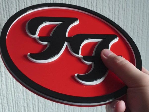 Foo Fighters Logo (Large) - 3D Printed Wall Sign