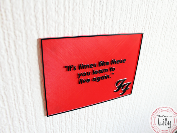 Foo Fighters 'Everlong' 3D Lyric Sign