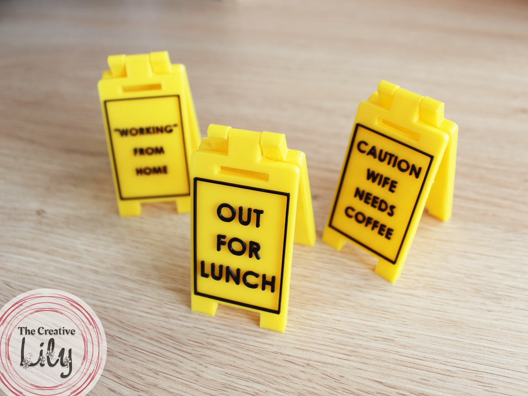 Personalised Mini Floor Sign - Desk Accessory