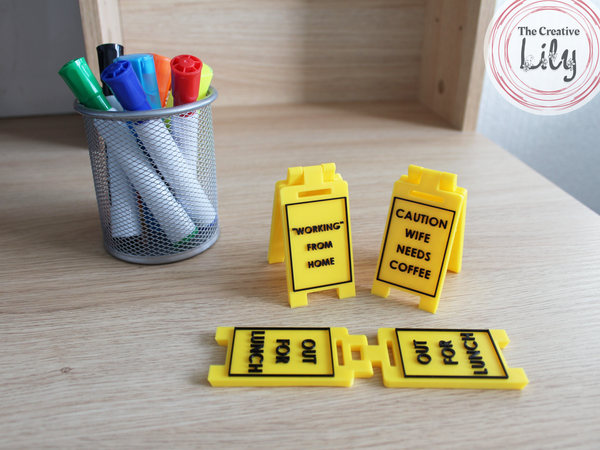 Personalised Mini Floor Sign - Desk Accessory